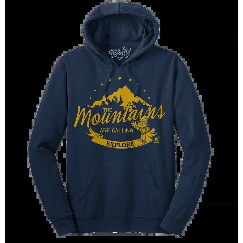 Woodsy Owl Explore Pullover Hooded Sweatshirt - Navy T-Shirts, Hoodie | UrbanDripWear.com