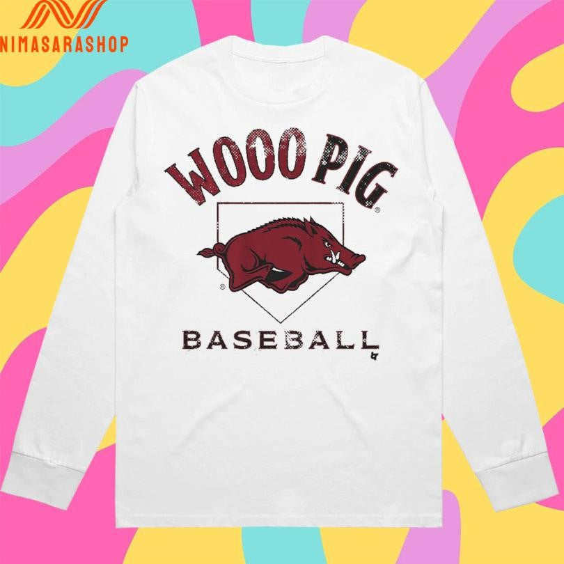 Wooo Pig Arkansas Razorbacks Baseball Home Plate Shirts