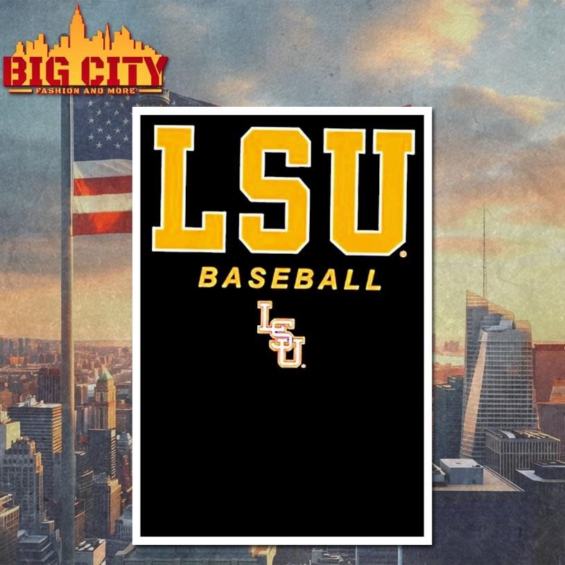 Wordmark And Logo Lsu Baseball Shirt