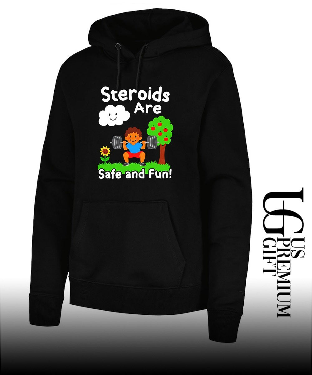 Workout apparel boy lifting weights steroids are safe and fun shirt