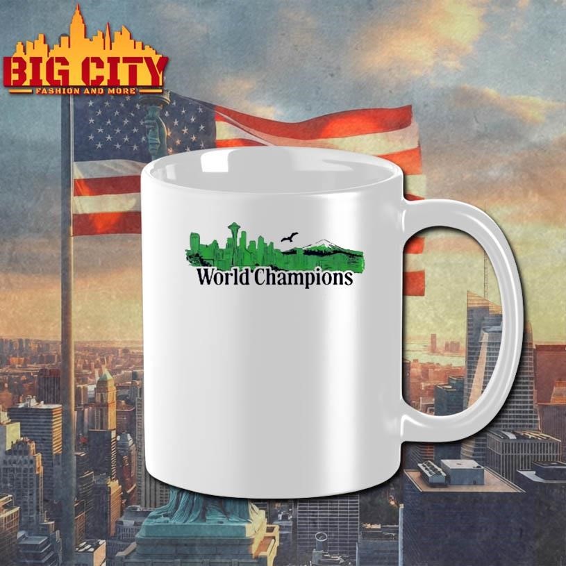 World Champions Seattle Xlvii Lx Skyline Space Needle Mount Rainier Shirt
