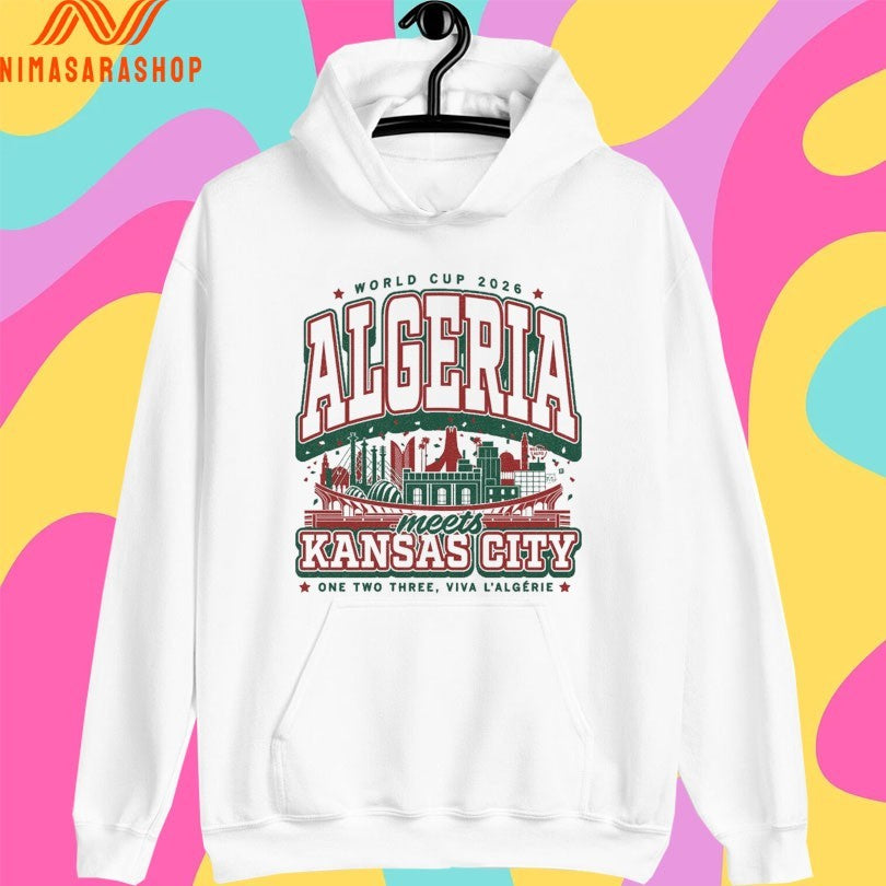 World Cup 2026 Algeria Meets Kansas City One Two Three Viva L’algérie Shirts