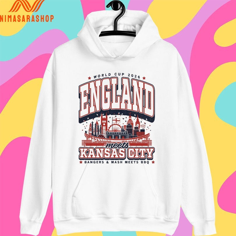 World Cup 2026 England Meets Kansas City Bangers And Mash Meets BBQ Shirts