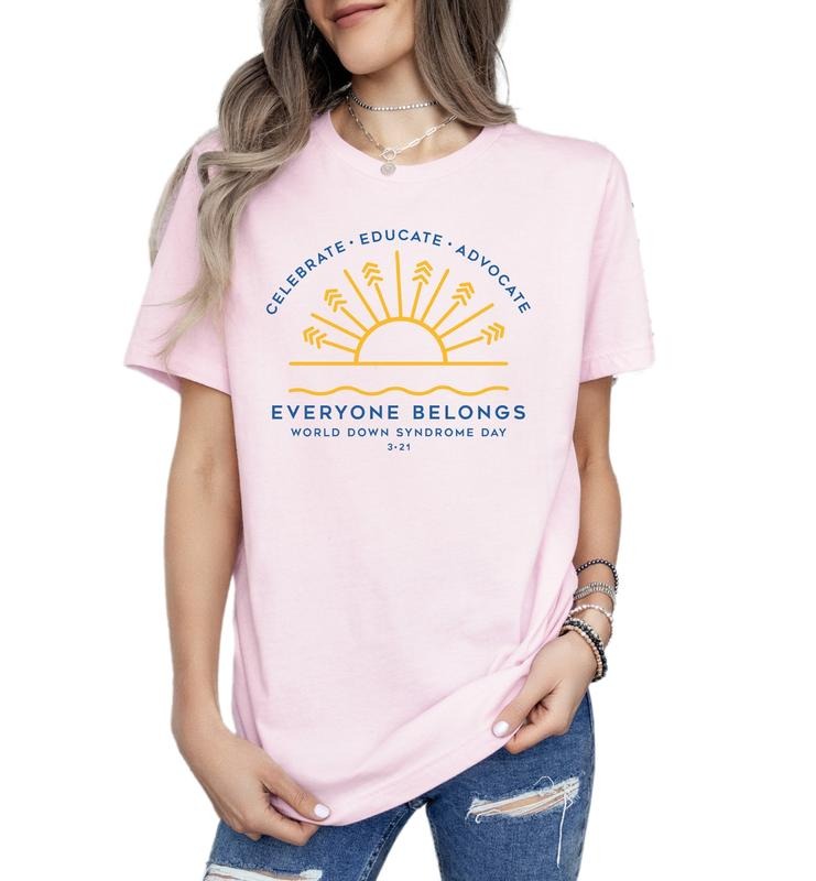 World Down Syndrome Day Gift, Down Syndrome Acceptance Blue Yellow Shirt, Boho Down Syndrome Shirt Hoodie, Sweatshirt