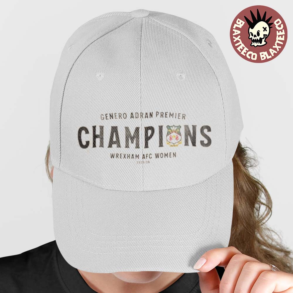 Wrexham AFC Women 2026 Genero Adran Premier Champions Locker Room Hat