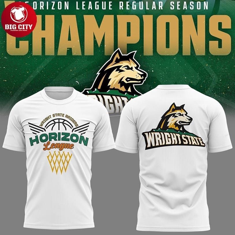 Wright State Raiders Horizon League Champions 2026 Two Sided Shirt
