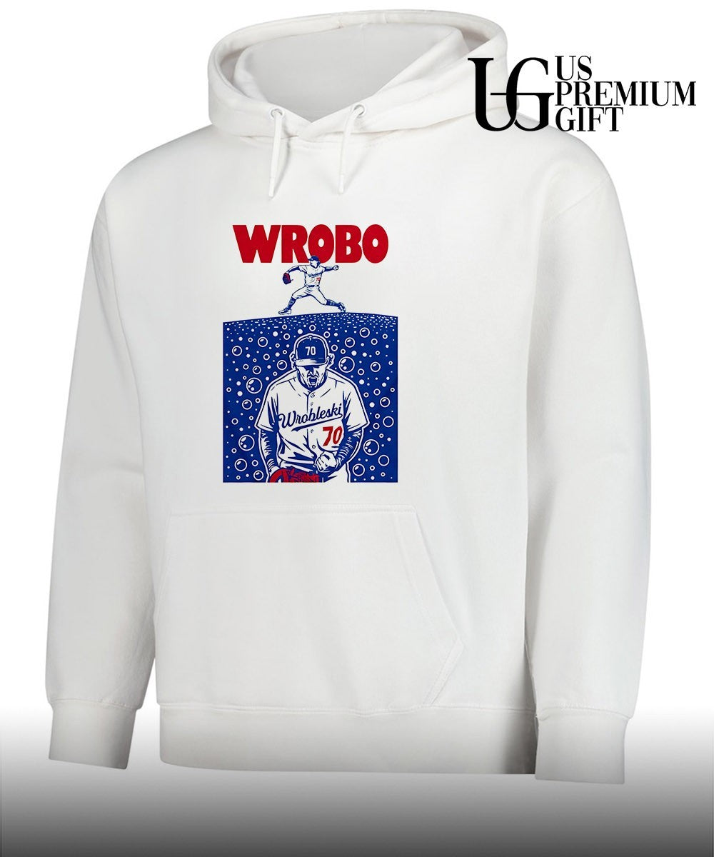 Wrobo Shark Justin Wrobleski Los Angeles Dodgers baseball shirt