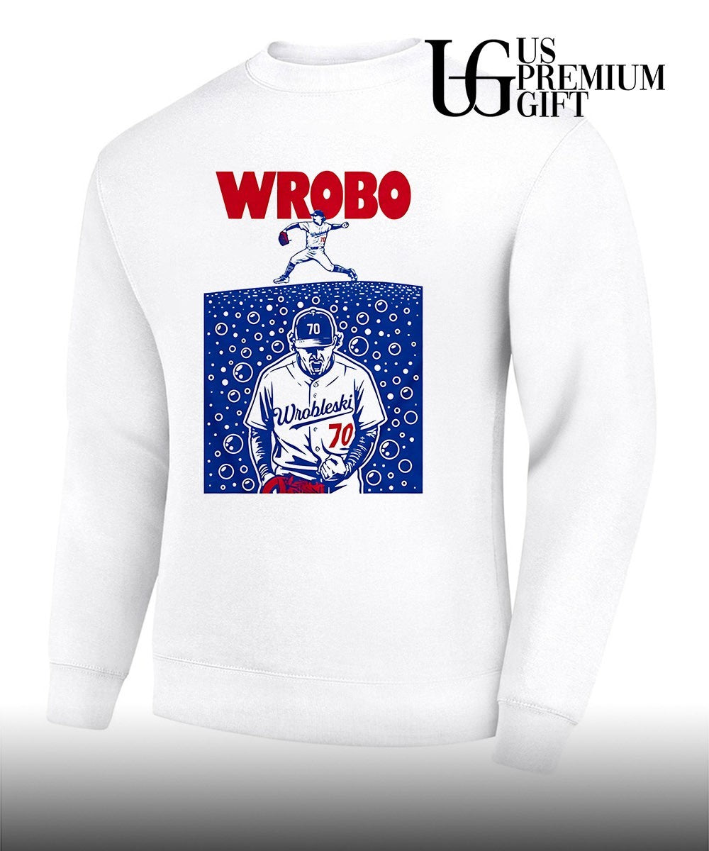 Wrobo Shark Justin Wrobleski Los Angeles Dodgers baseball shirt