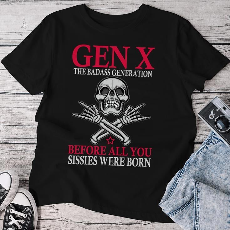 X Generation Before All You Sissie Were Born Skull Rock Hand Shirt Gen-x Shirt Funny Gen X Tee Skull Rock Hand T-shirt...