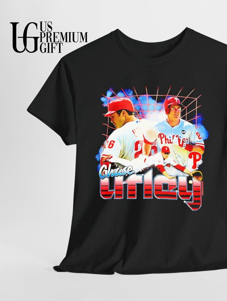 Chase Utley Philadelphia Phillies baseball Cooperstown vintage T-shirt