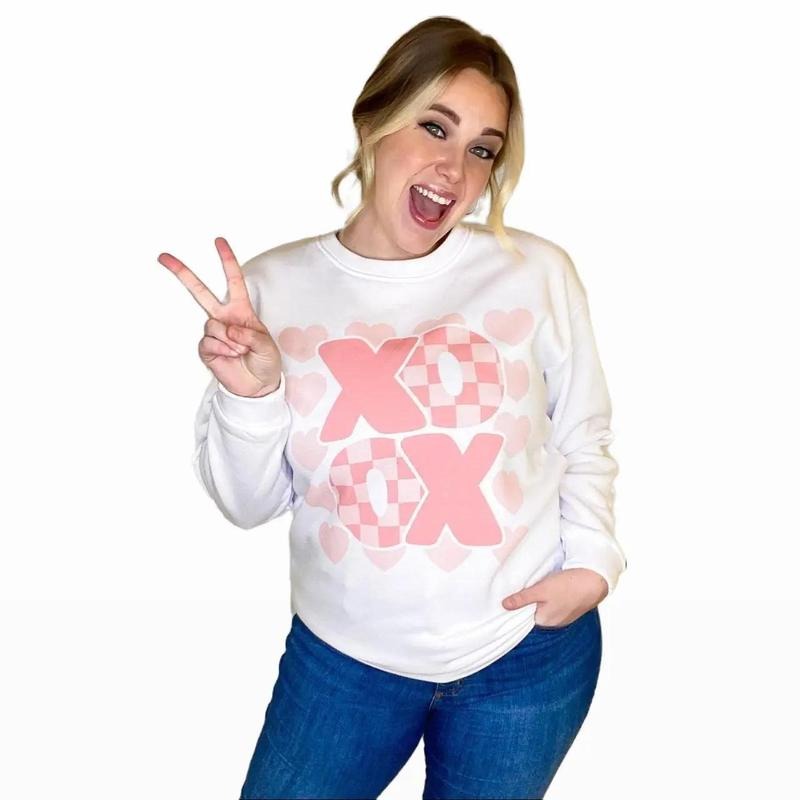 XOXO Checker Board Sweatshirt T-Shirts, Hoodie | UrbanDripWear.com