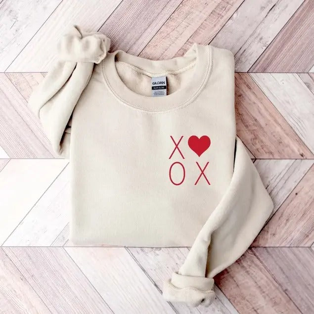 XOXO Sweatshirt, Valentine Sweatshirt, Hoodie, T-Shirt | UrbanDripWear.com
