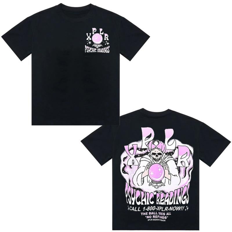 XPLR Psychic Readings Y2K Clothing Tshirt Graphic Tee Cotton Unisex Top Streetwear Hoodie, Sweatshirt | UrbanDripWear.com