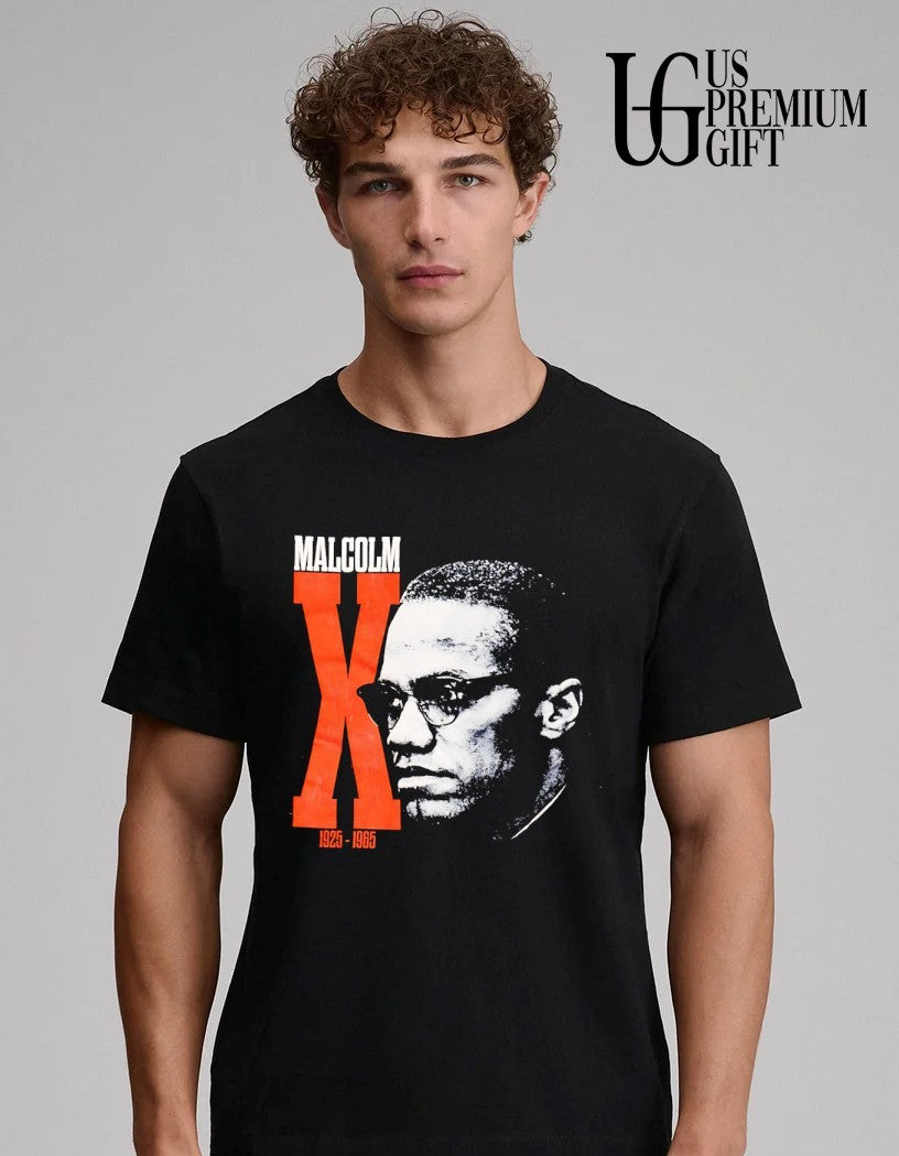 Malcolm X Memorial big head shirt