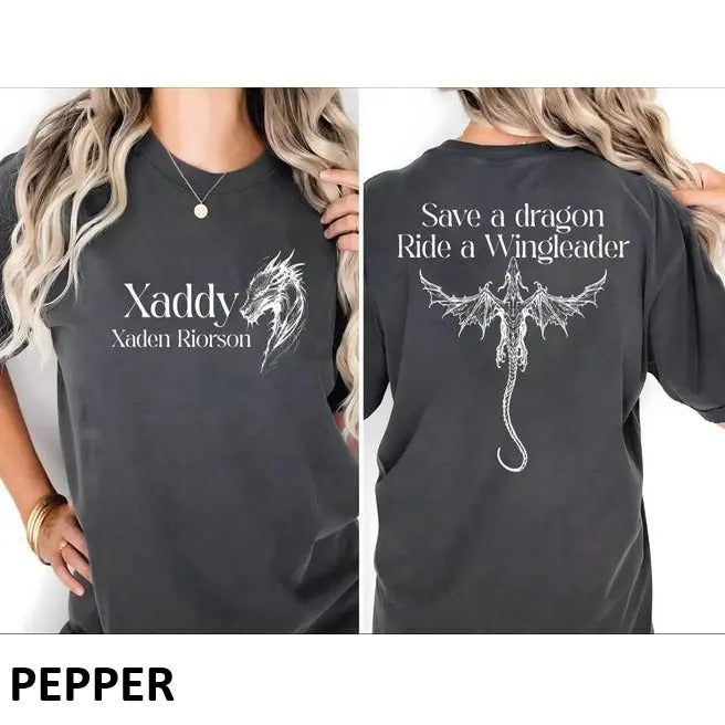 Xaddy Shirt, Xaden Riorson Shirt, Xaden Fourth Wing Shirt, Fourth Wing Merch, Iron Flame Tees, Rebecca Yarros Apparel...
