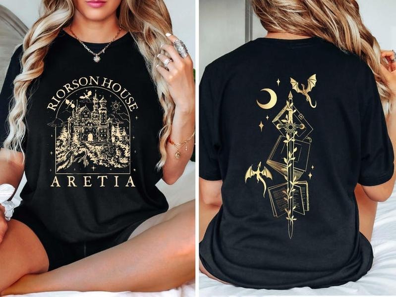 Xaden Riorson House Tshirt, Iron Flame Shirt, Dragon Rider 2-Sided Shirt, Violet Sorrengail, Bookish Gifts Hoodie, Sweatshirt