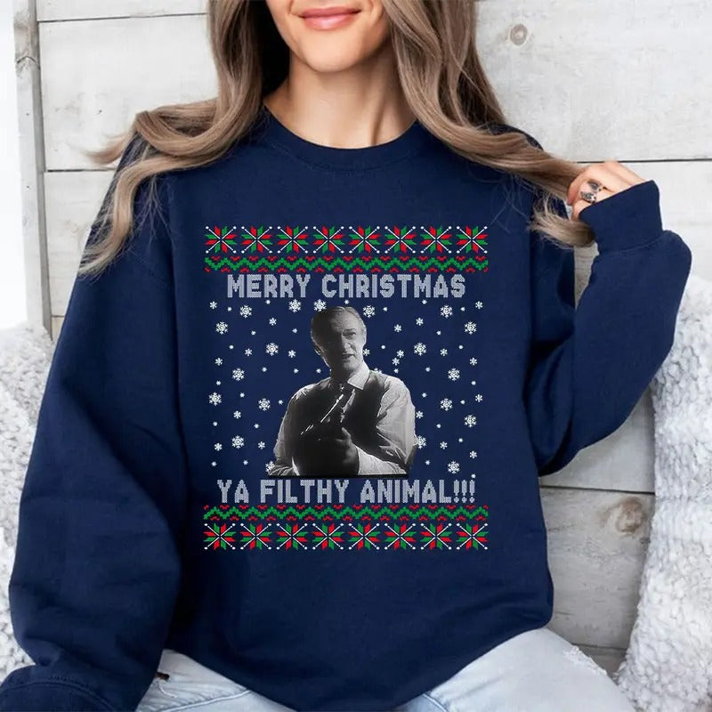 Xmas Ugly Sweatshirt, Christmas Movie Shirt, Christmas Graphic Tee Shirt Hoodie | UrbanDripWear.com
