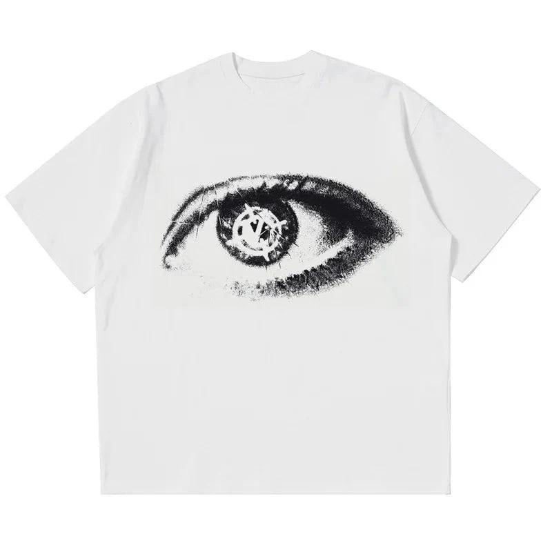 Y2K Target Eye Vintage Graphic Tees, Y2K Target Eye Shirt, Crew Neck, Size S- 3XL, Menswear Top, Womenswear Top Underwear...