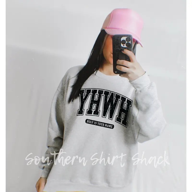 YHWH Sweatshirt | Christian Sweatshirt | Jesus Loving Sweatshirt T-Shirts, Hoodie | UrbanDripWear.com