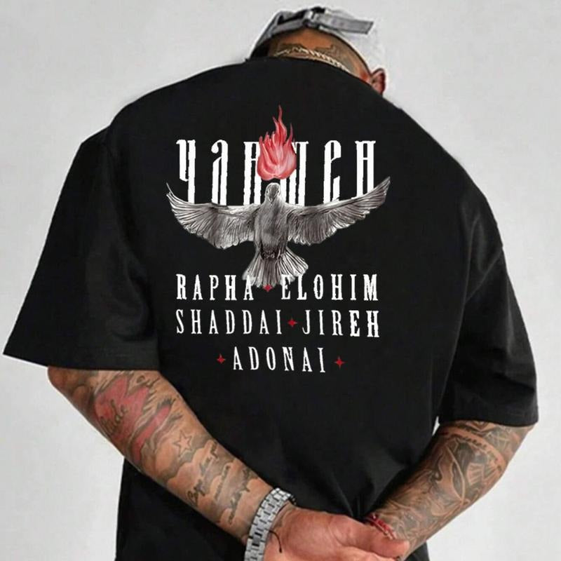 Yahweh Christian Shirt Casual Style Crew Neck Short Sleeve T-Shirt Tops Trendy for Unisex, Perfect Gift Classic Cotton...