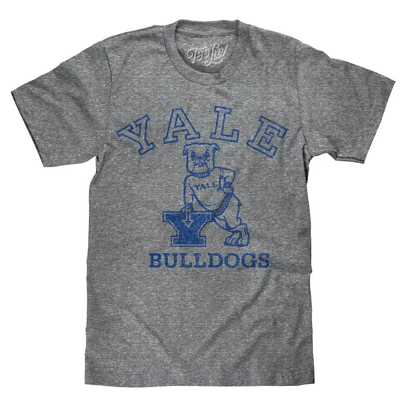 Yale University Bulldogs Logo T-Shirt - Gray Hoodie, Sweatshirt | UrbanDripWear.com
