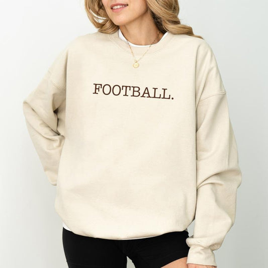 Yay Football Day Sweatshirt, Football Season Sweater, Football Apparel, Football Season Crewneck, Game Day Long Sleeve Pullover, Football Women Shirt, Football Mom Sweatshirt, Outfit Of The Day, Womenswear, Soft Cozy Fabric Sweatshirt