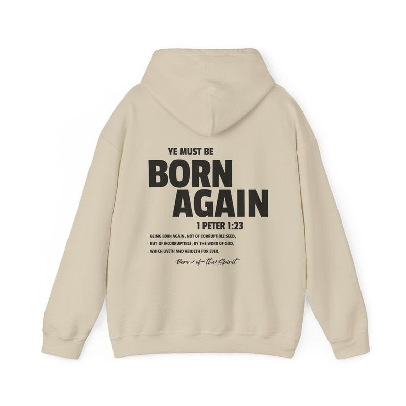 Ye Must Be Born Again Aesthetic Christian Streetwear Bible Verse Hoodie Jesus Hoodie Christian Apparel Christian Clothing...