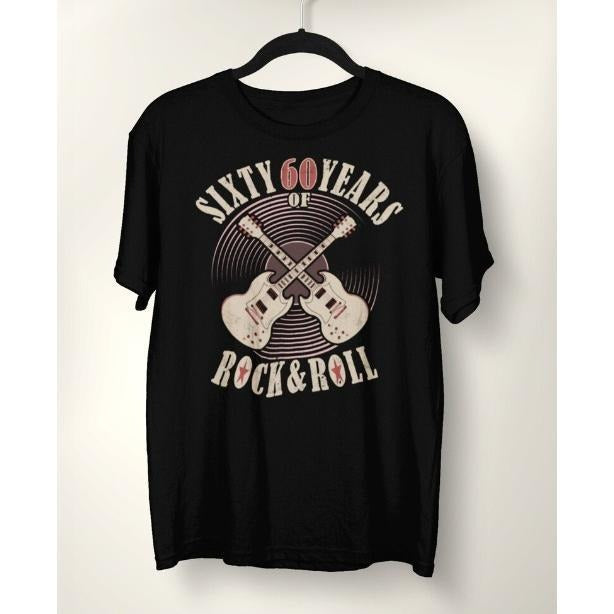Years Of Rock And Roll 60th Birthday Gift T-Shirt made in usa Hoodie, Sweatshirt | UrbanDripWear.com