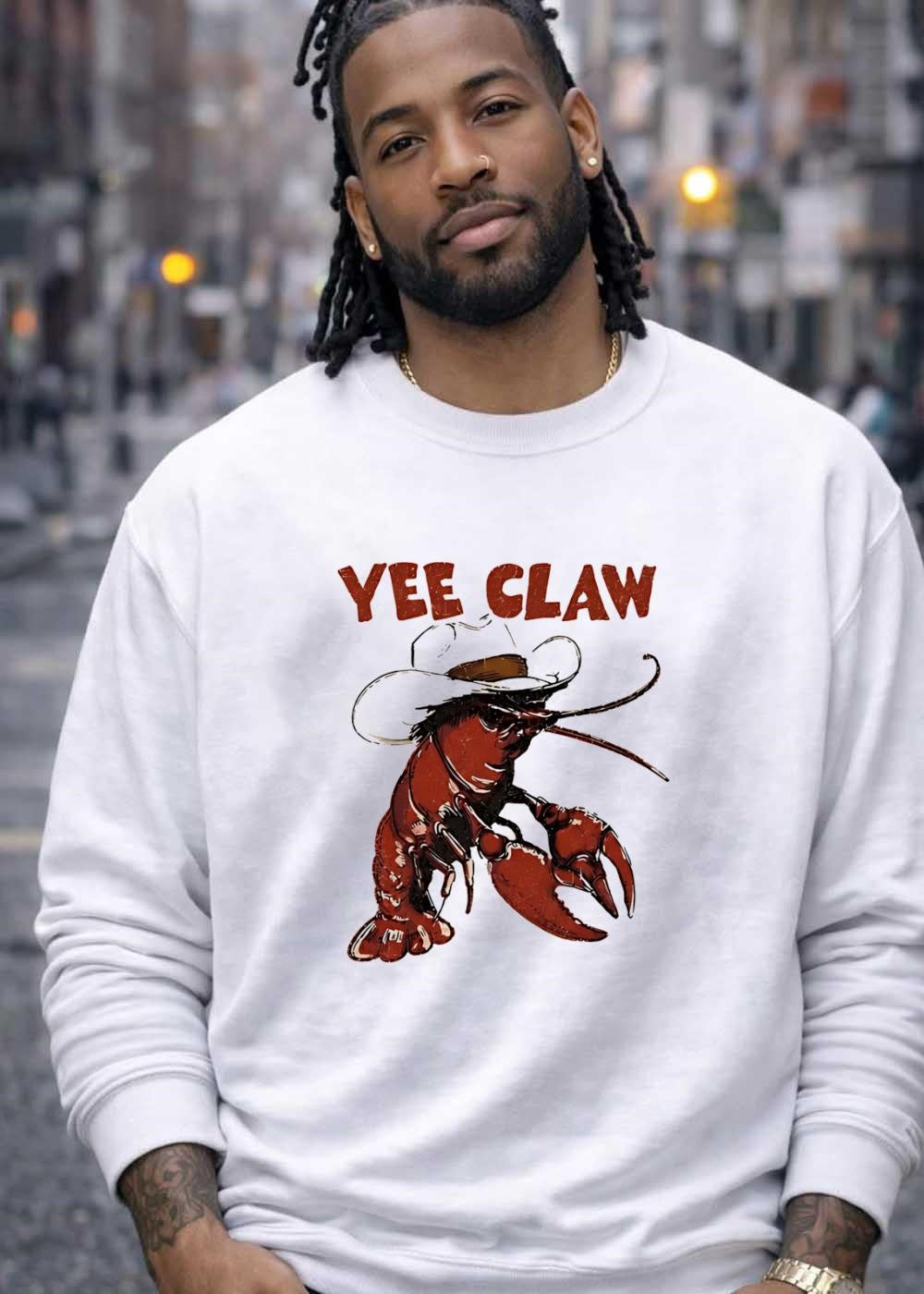Yee Claw Cowboy Lobster T-Shirt