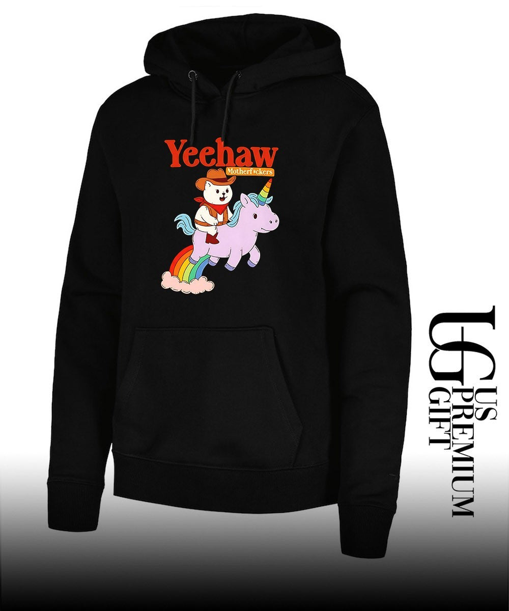Yeehaw motherfuckers cat riding unicorn shirt