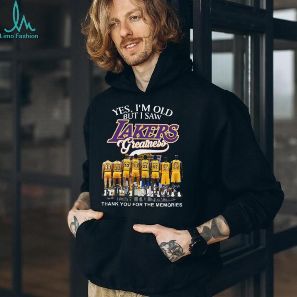 Yes I’m Old But I Saw Los Angeles Lakers Greatness NBA Legends Coffee T Shirt