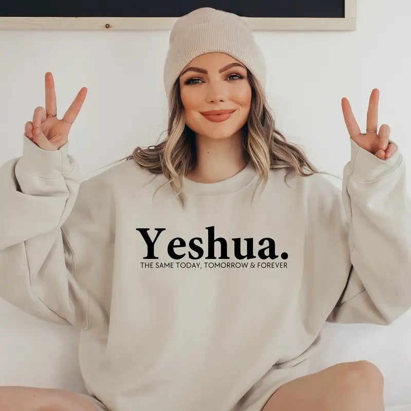 Yeshua Christian Sweatshirt Jesus Loves You Comfort Colors Tees Christian Shirt Jesus Shirt Bible Verse Shirt Christian...