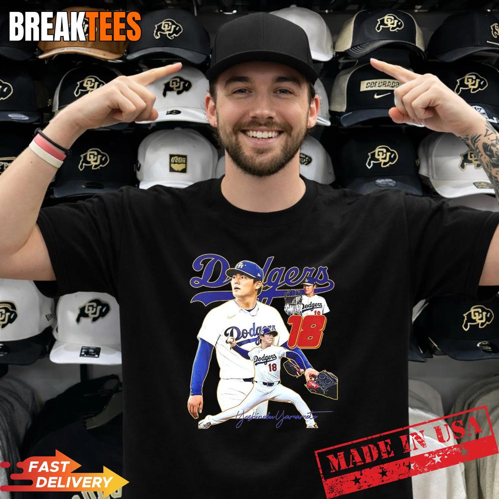 Yoshinobu Yamamoto Los Angeles Dodgers MLB 2026 signature T-Shirt