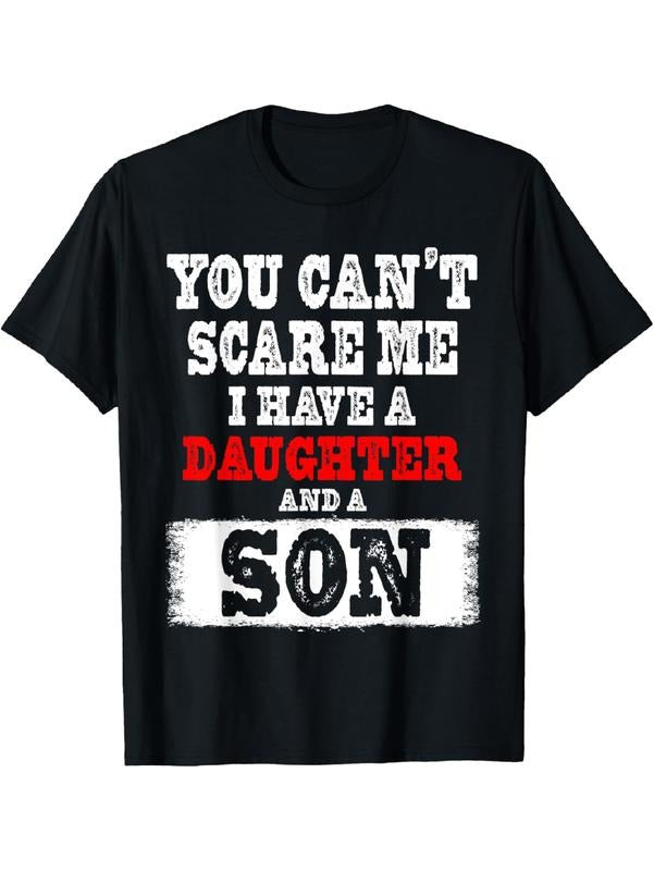 You Can't Scare Me I Have a Daughters And A Son Gift Dad Mom T-Shirt Streetwear Casual Hoodie, Sweatshirt | UrbanDripWear.com