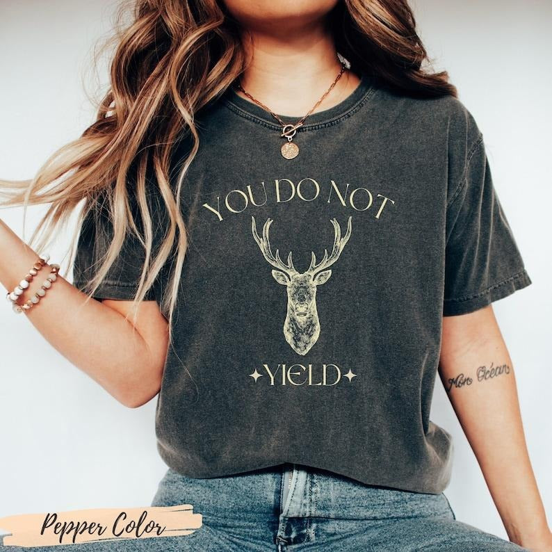 You Do Not Yield Shirt  T-Shirt, TOG Tshirt, Acosf Booktok SJM Bookish Merch Gift, Aelin Galathynius, ACOTAR bookstagram...