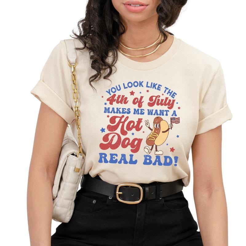 You Look Like The 4th Of July  T-Shirt, 4th Of July Sweatshirt, July Fourth Sweatshirt Hoodie | UrbanDripWear.com