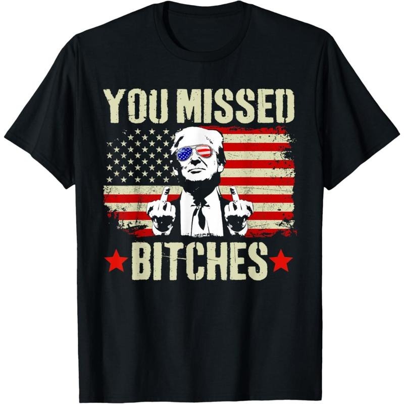 You Missed Shirt, You Missed Trump 2024 TShirt You Missed T-Shirt .made in usa Hoodie, Sweatshirt | UrbanDripWear.com