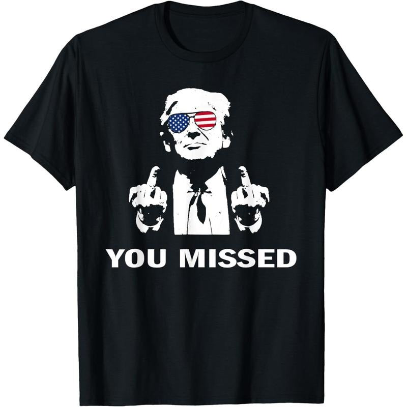 You Missed Shot Republican Pro Trump, President 2024 T-Shirt made in usa Hoodie, Sweatshirt | UrbanDripWear.com