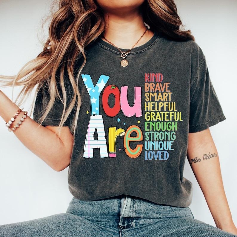 You are kind Tshirt,Back to school Shirt, Teacher Shirt,Teacher appreciation Tee,Retro Teacher Shirt, kindergarteen...