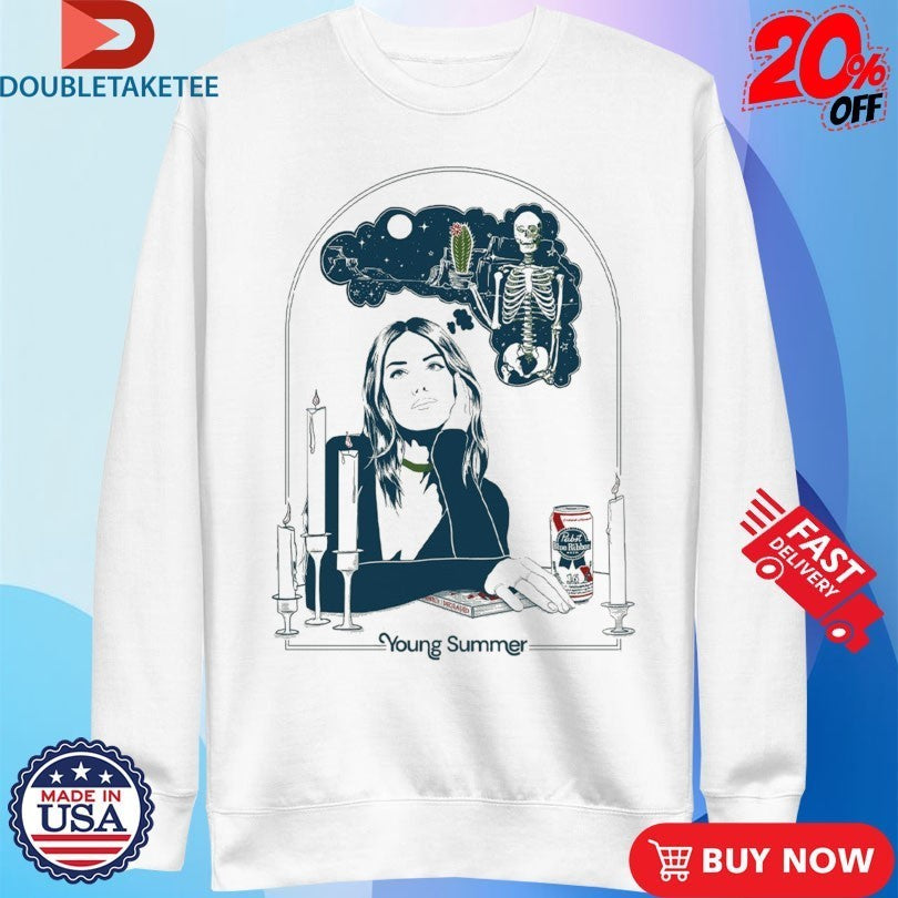 Young Summer X Pabst Blue Ribbon Skeleton Shirts