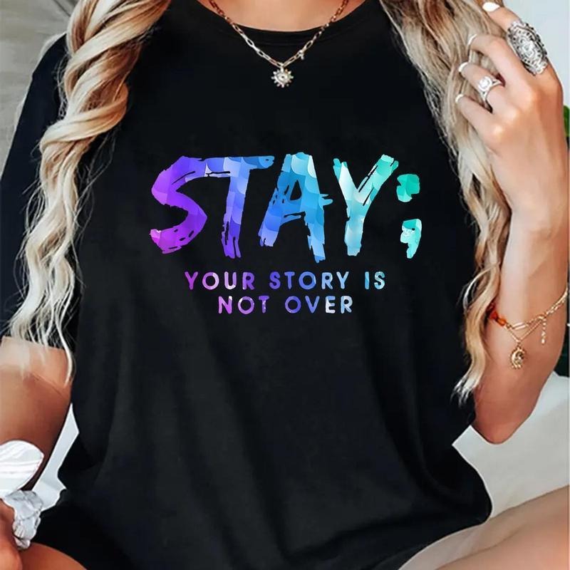 Your Story Is Not Over Stay Suicide Prevention Awareness T-Shirt Shirt Hoodie, Sweatshirt | UrbanDripWear.com