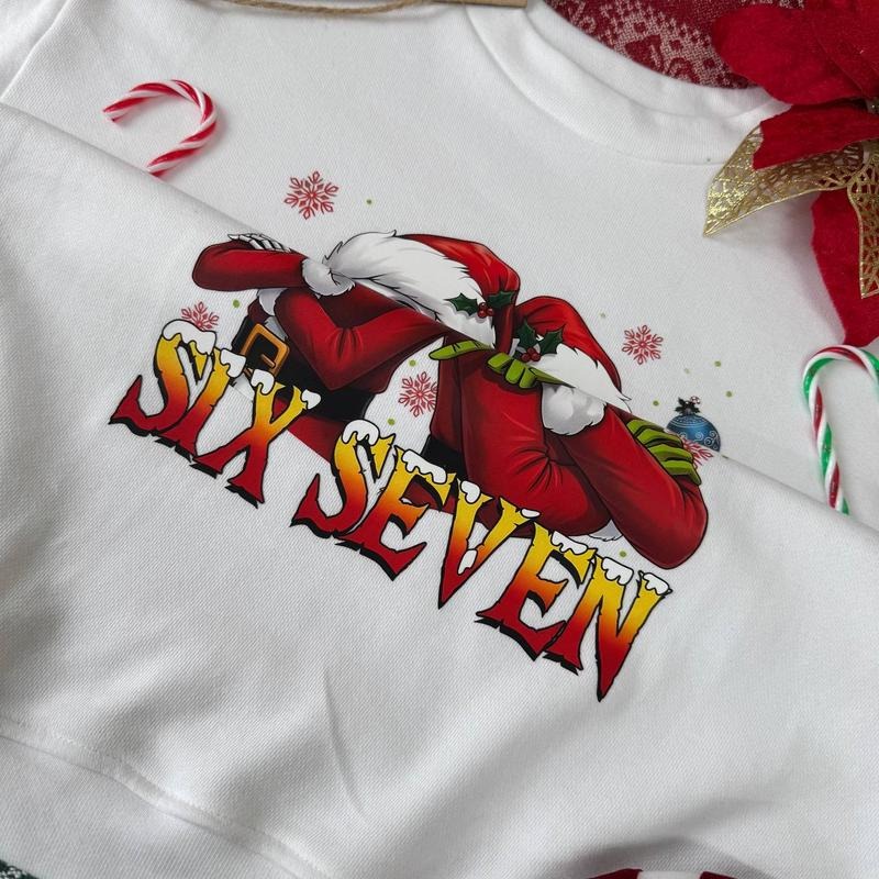 [ Youth] Christmas 67 Shirt, Six Seven X-mas Shirt, Santa 6 7 Sweatshirt, Trending Graphic Shirts, Christmas Gift style...