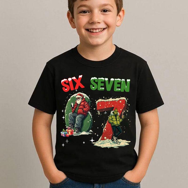[Youth] Merry Christmas 67 Shirt, Merry Six Seven Shirt, 6 7 Christmas Movies Sweatshirt, Trending Christmas Shirt, Xmas...