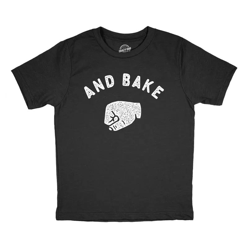 Youth And Bake T Shirt Funny Best Friend Fist Bump Joke Tee For Kids Funny T Shirts Funny Sarcastic T Shirt Novelty T...