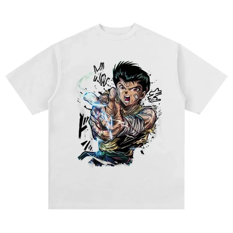 Yu Yu Hakusho Vintage Washed Shirt Menswear Top Underwear Streetwear Hoodie, Sweatshirt | UrbanDripWear.com