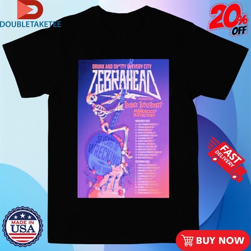 Zebrahead November & December Tour 2026 Dates Shirts