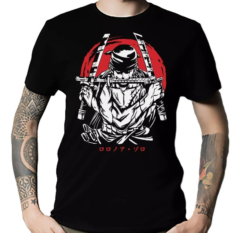 Zoro Manga Anime Essential T-Shirt - Unisex Tshirt . ALL SIZESstyle{n002}2 Hoodie, Sweatshirt | UrbanDripWear.com