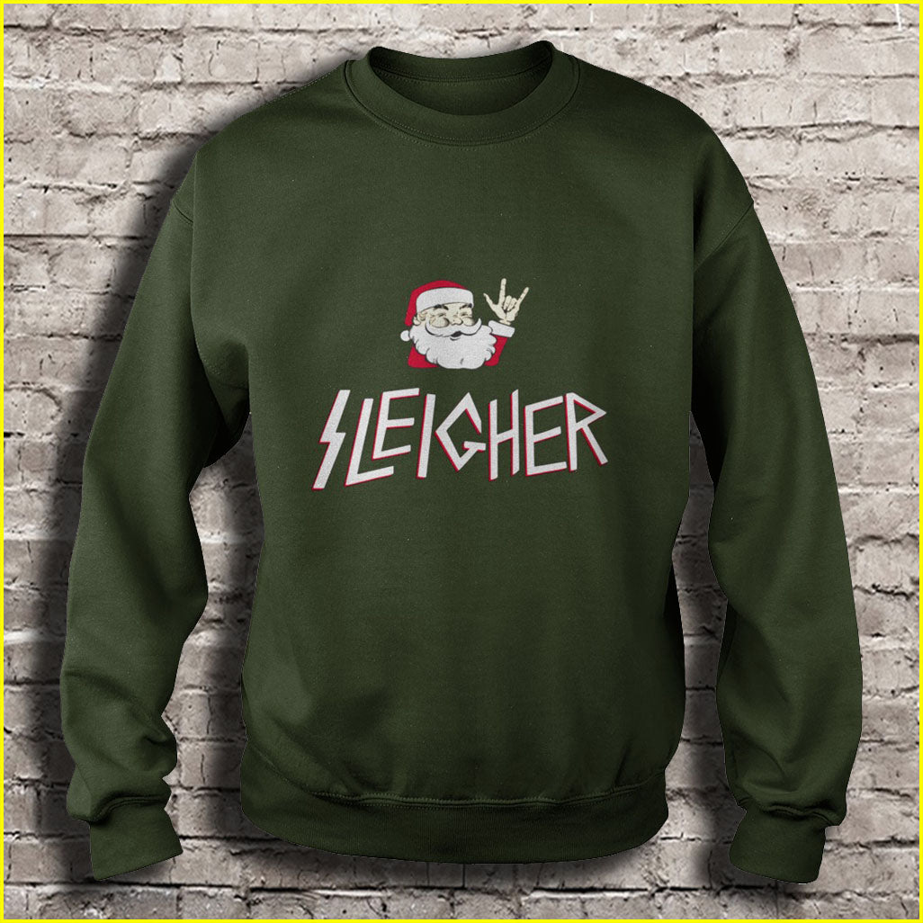Sleigher Santa Ugly Christmas Sweater