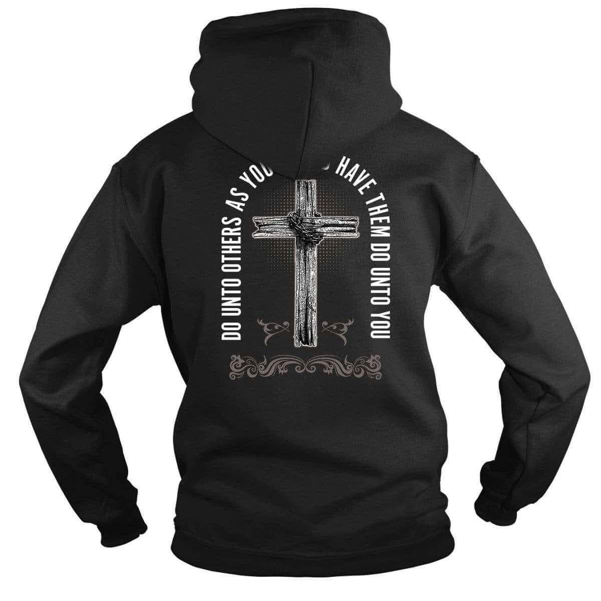 A Sinner Saved By Grace - Do Unto Others Hoodie (Front and Back)