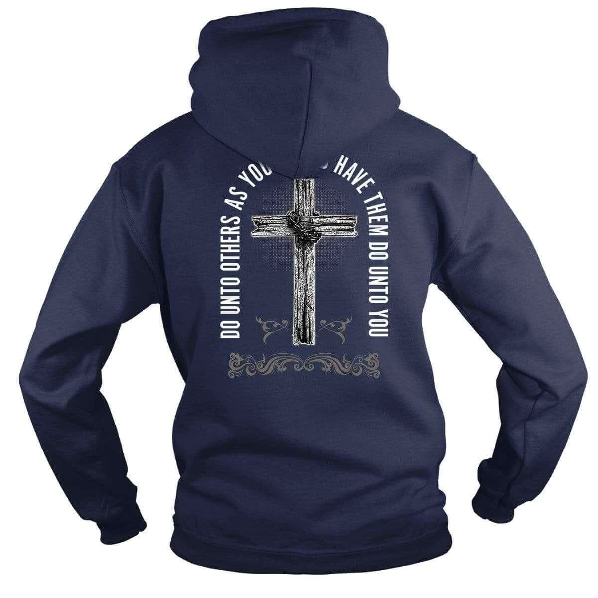 A Sinner Saved By Grace - Do Unto Others Hoodie (Front and Back)